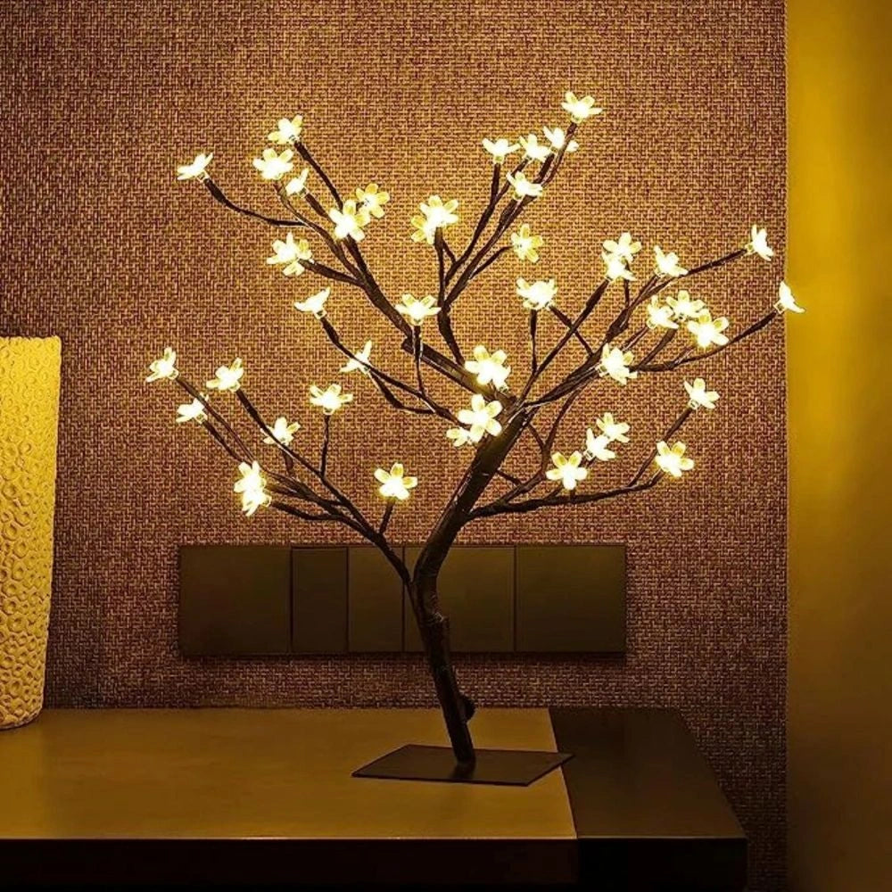 Elegant Cherry Blossom Tree with 48 Warm White LED Lights – Indoor Decorative Lighting for Home Decor 5