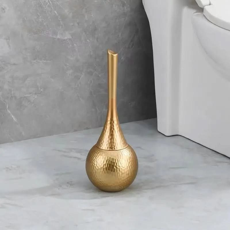 Elegant Gold Toilet Brush with Ergonomic Handle and Stylish Holder – Durable Bathroom Accessory for Modern Decor 8