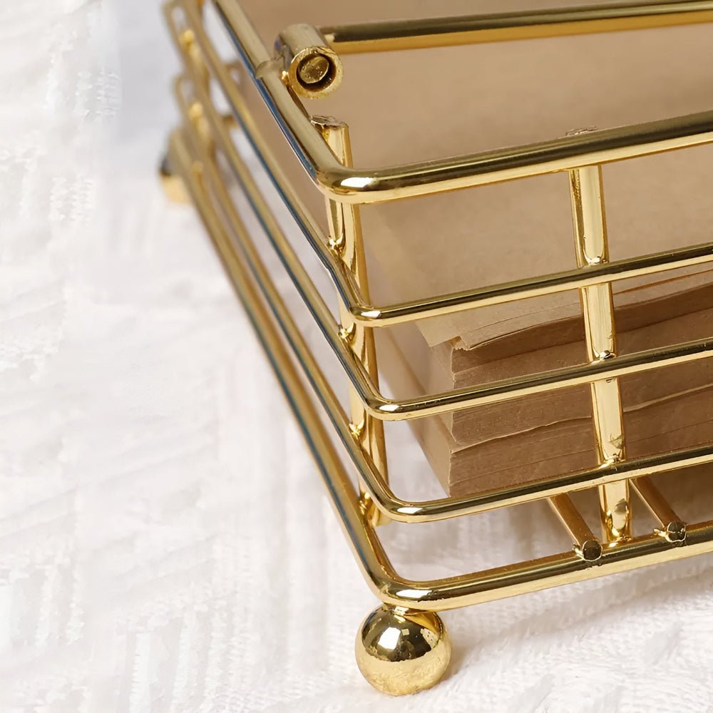 Elegant Matte Black Napkin Holder for Table – Durable Iron Serviette Holder with Stylish Design 7