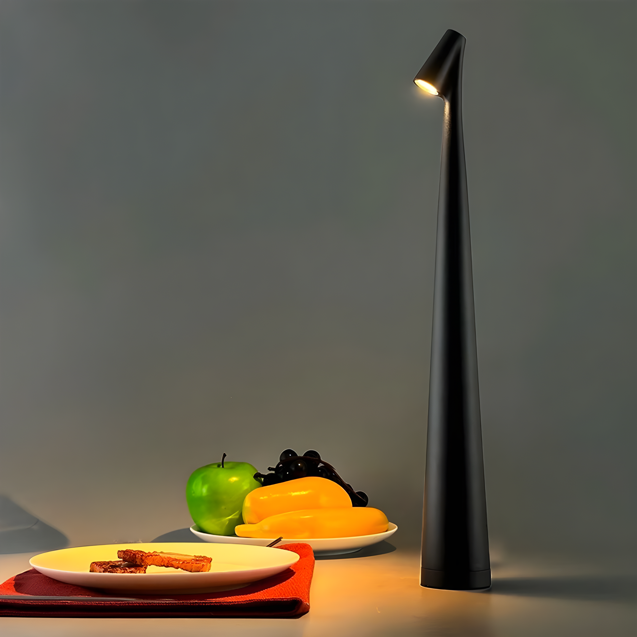 Elegant Wireless LED Table Lamp, Touch Control, Dimmable Lighting, Portable Cordless Design for Bedside or Desk Use 0