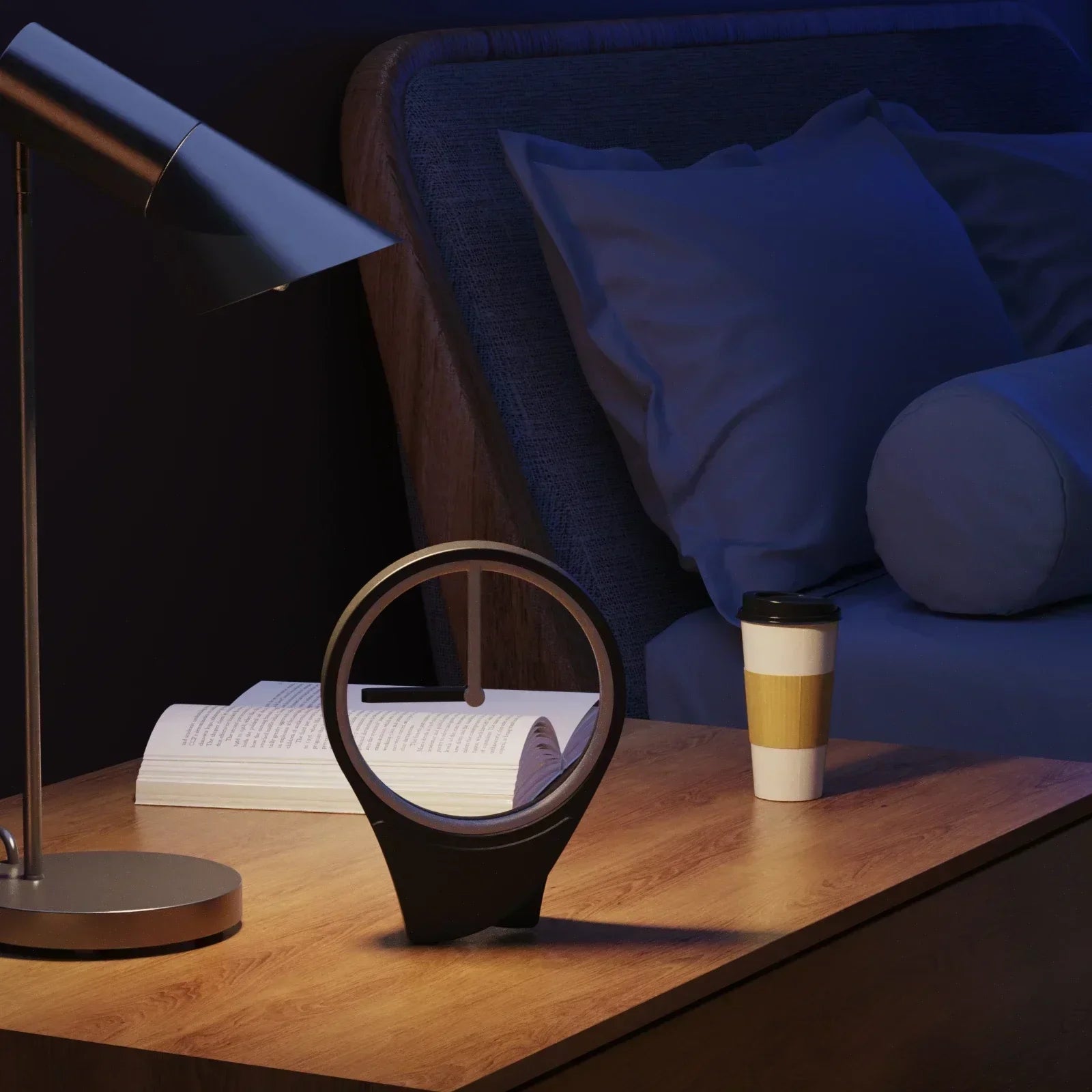 Floating LED Clock with Modern Design and USB Power – Unique Timepiece for Creative Interiors 1