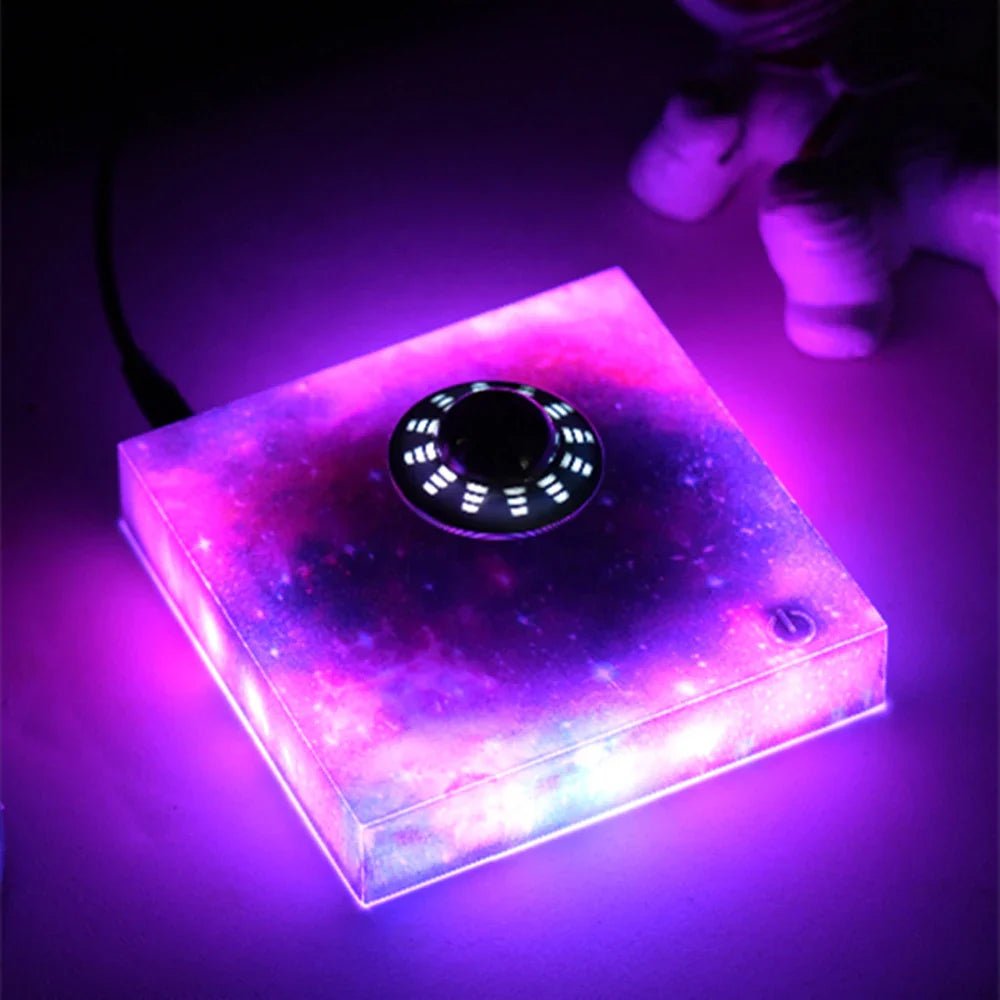 Floating Spaceship LED Night Light with Magnetic Levitation – Modern Home Decor for Soft Ambient Glow 3