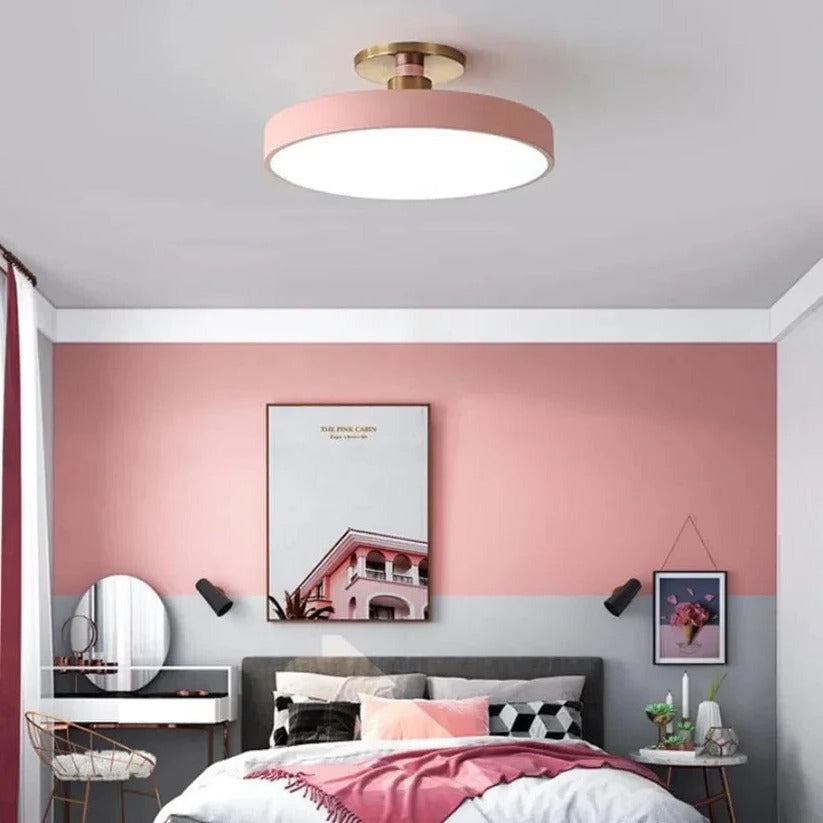 Flush Mount LED Ceiling Light Fixture – Warm White Circular Design for Elegant Illumination in Any Room 8