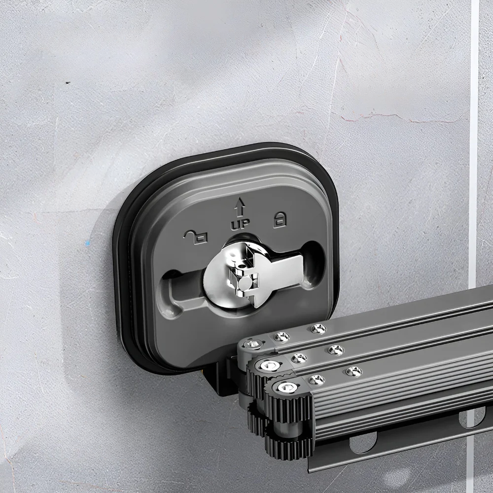 Foldable Aluminum Tumble Dryer with Suction Cup Attachment – Space-Saving and Durable 3