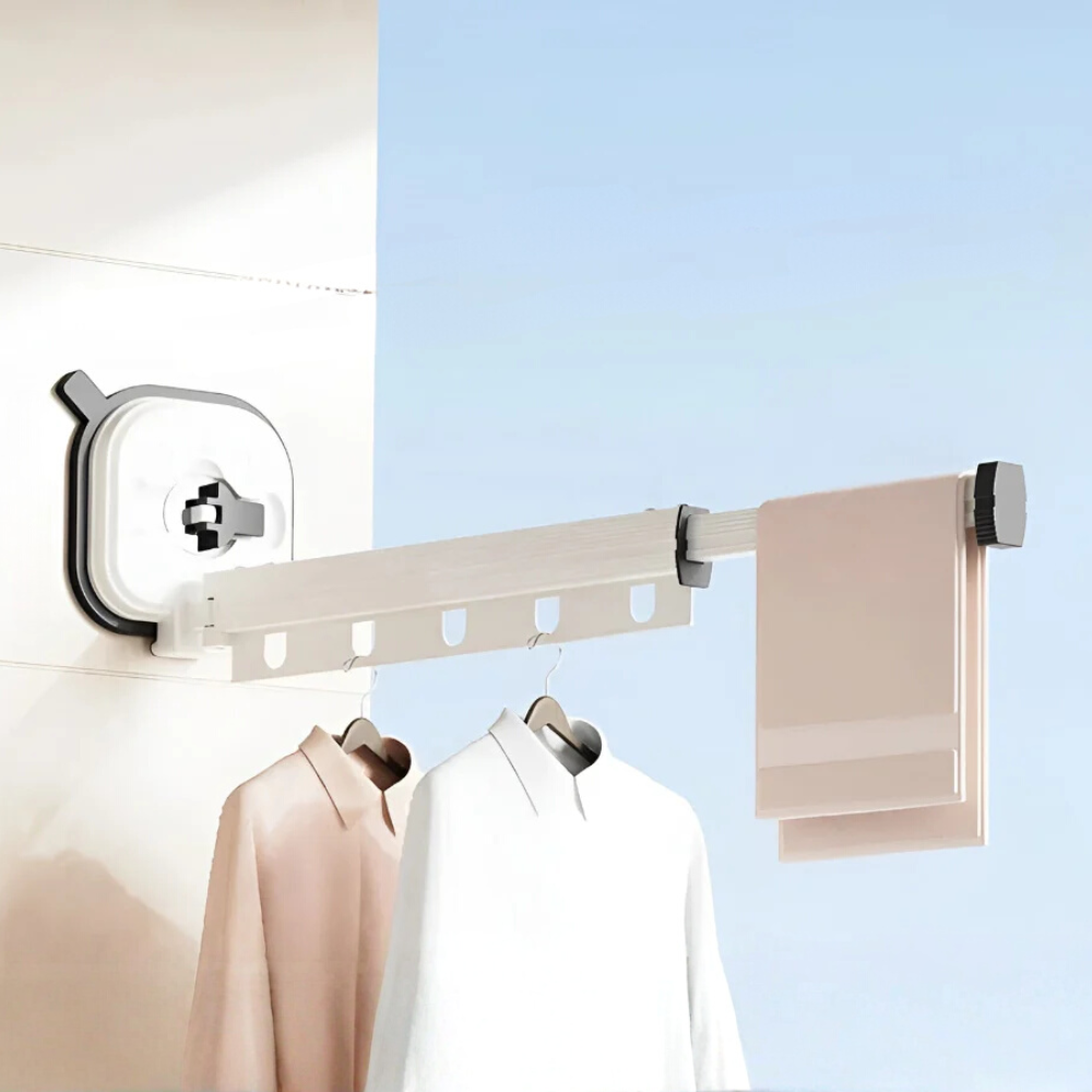 Foldable Aluminum Tumble Dryer with Suction Cup Attachment – Space-Saving and Durable 5