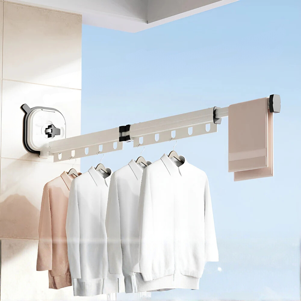 Foldable Aluminum Tumble Dryer with Suction Cup Attachment – Space-Saving and Durable 6