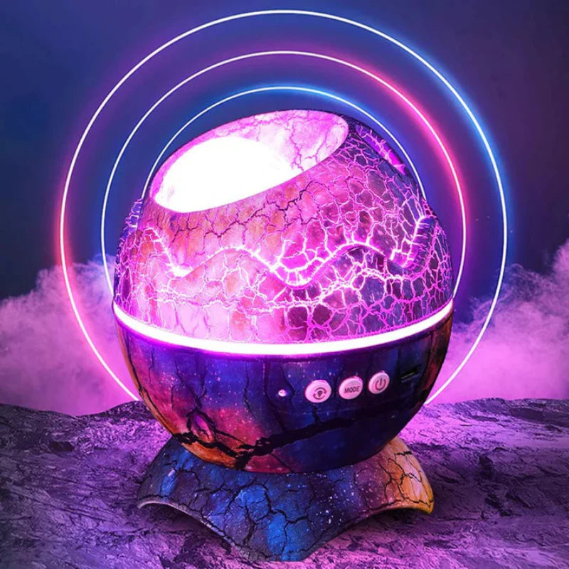 Galaxy Projector with Bluetooth Speaker – 14 Color Modes, Adjustable Brightness, Remote Control, Unique Galactic Egg Design 2