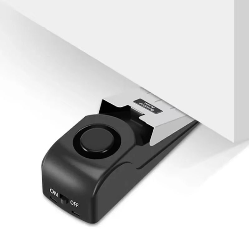 Black electronic device with 'ON' and 'OFF' switches on a white background