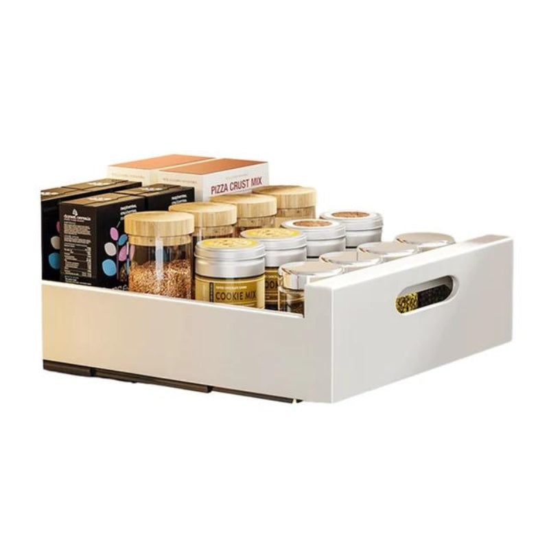 Kitchen Drawer Organizer with Pull-Out Drawer for Pantry Organization – Durable Plastic Shelf Organizer for Efficient Storage 6