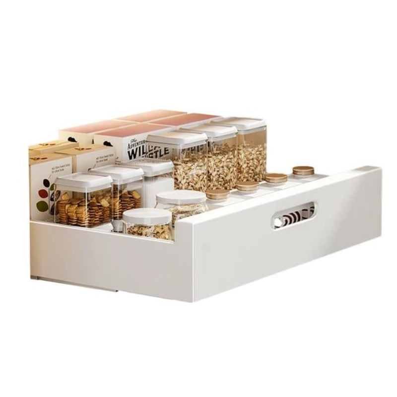 Kitchen Drawer Organizer with Pull-Out Drawer for Pantry Organization – Durable Plastic Shelf Organizer for Efficient Storage 8