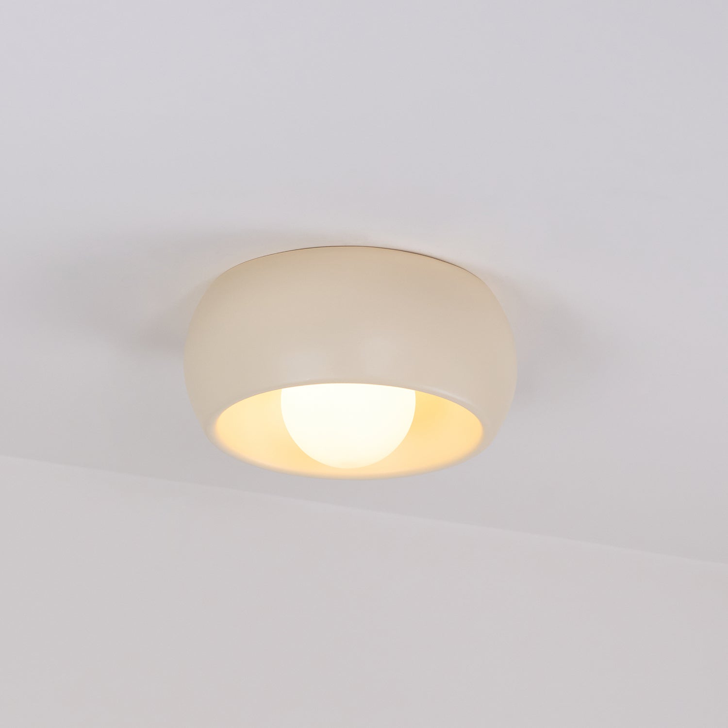 Ceiling light fixture on a plain background