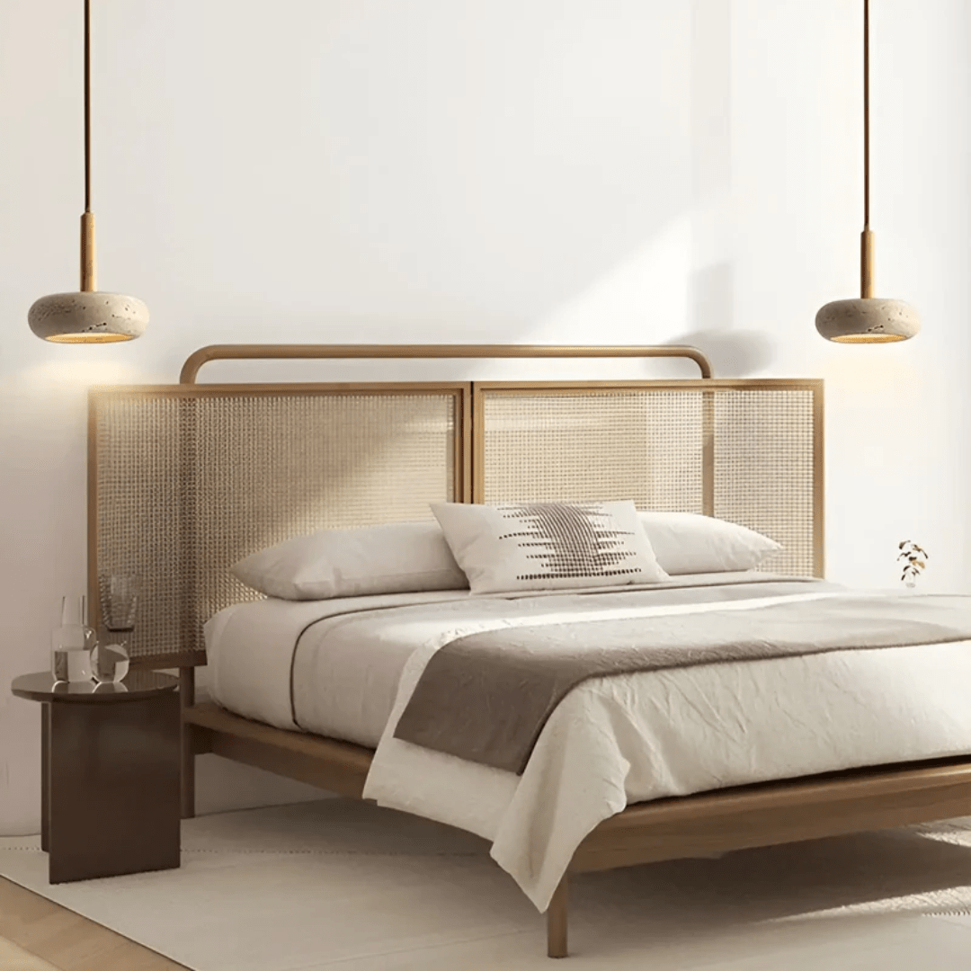 LED Retro Ceiling Light Fixture with Yellow Cave Stone and Wood – Adjustable Cable Length for Living Room or Bedroom 6