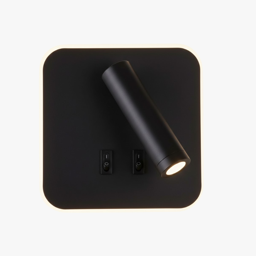 LED Wall Light with Rotating Backlight – Modern Aluminum Fixture for Bathroom, Living Room, or Outdoor Use 4