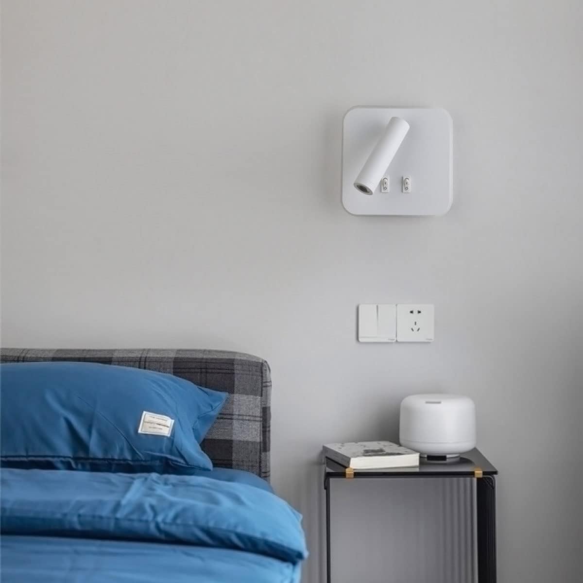 LED Wall Light with Rotating Backlight – Modern Aluminum Fixture for Bathroom, Living Room, or Outdoor Use 5