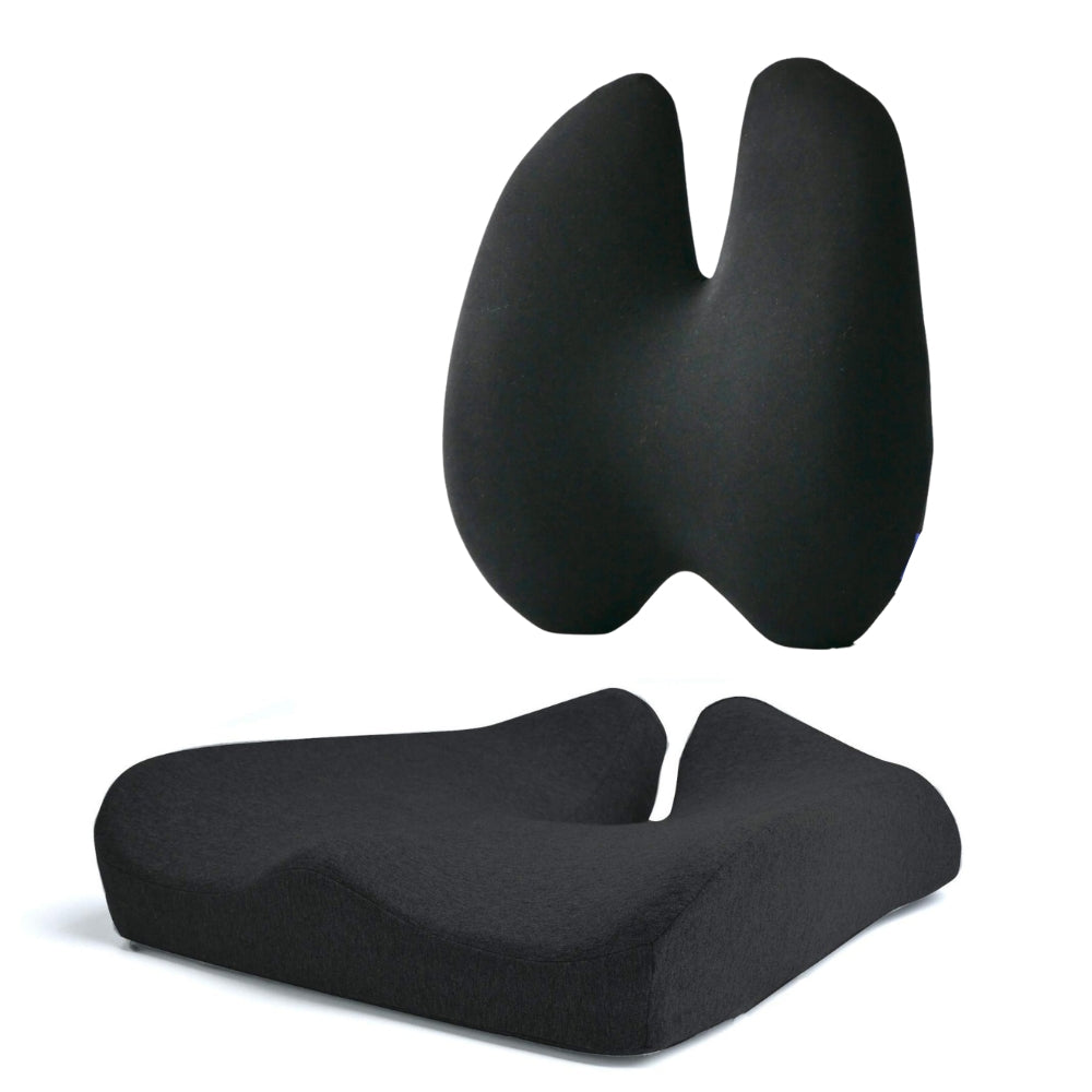 Black car seat cover with headrest on a white background