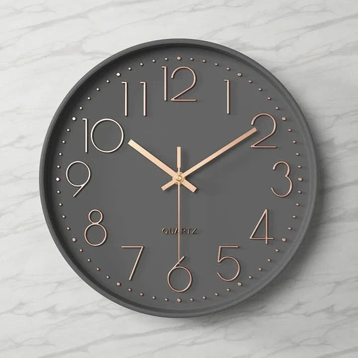 Large 3D Wall Clock with Easy-to-Read Numbers – Modern Minimalist Home and Office Decor 1