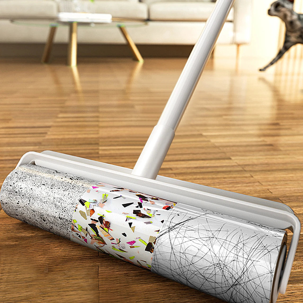 Lint Roller with Telescopic Handle - Ultra-Adhesive Lint Remover Roller for Clothing, Furniture, and Car Seats 13