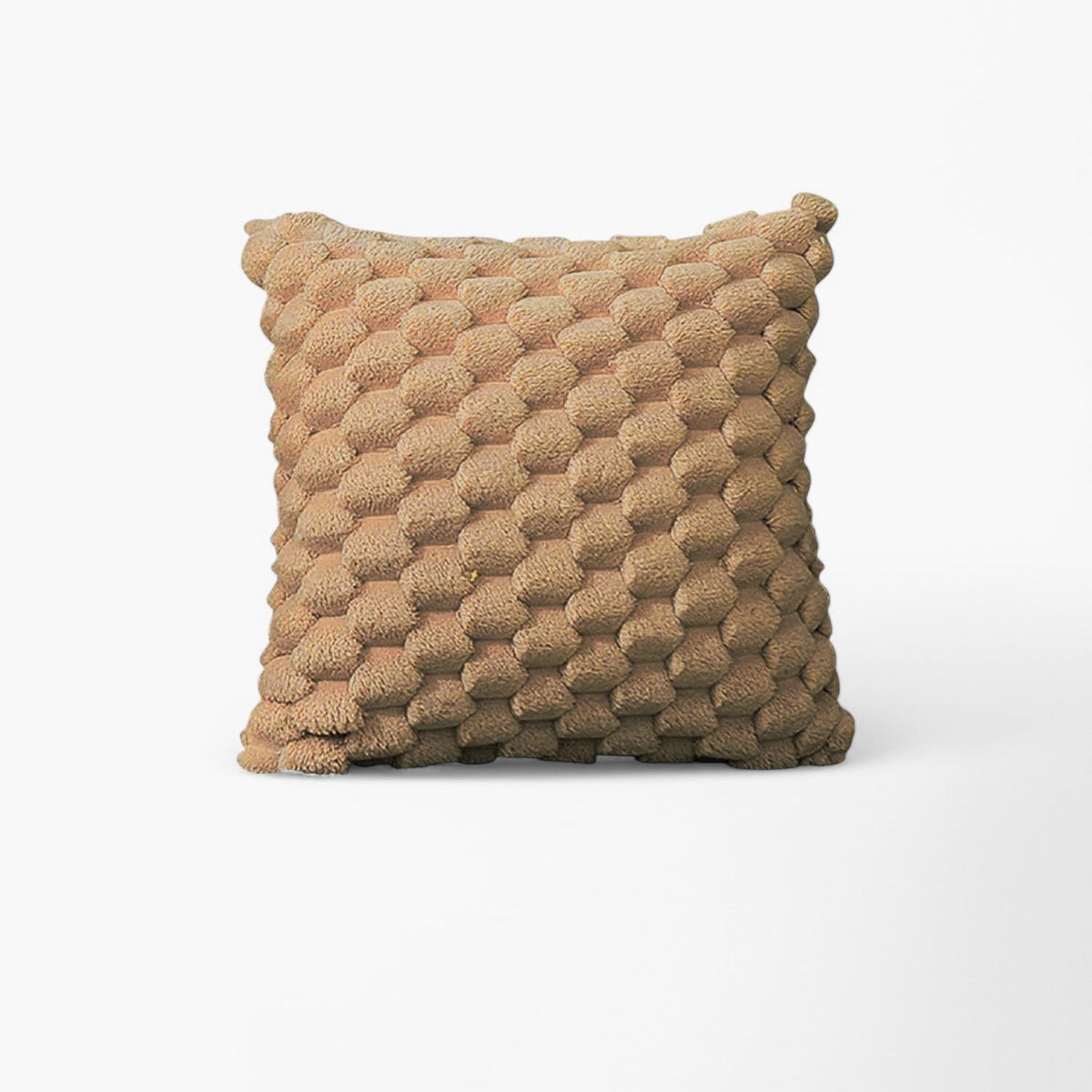 Lush Textured Throw Pillow 45x45 cm – Ultra-Soft Decorative Couch Pillow for Elegant Interiors 0