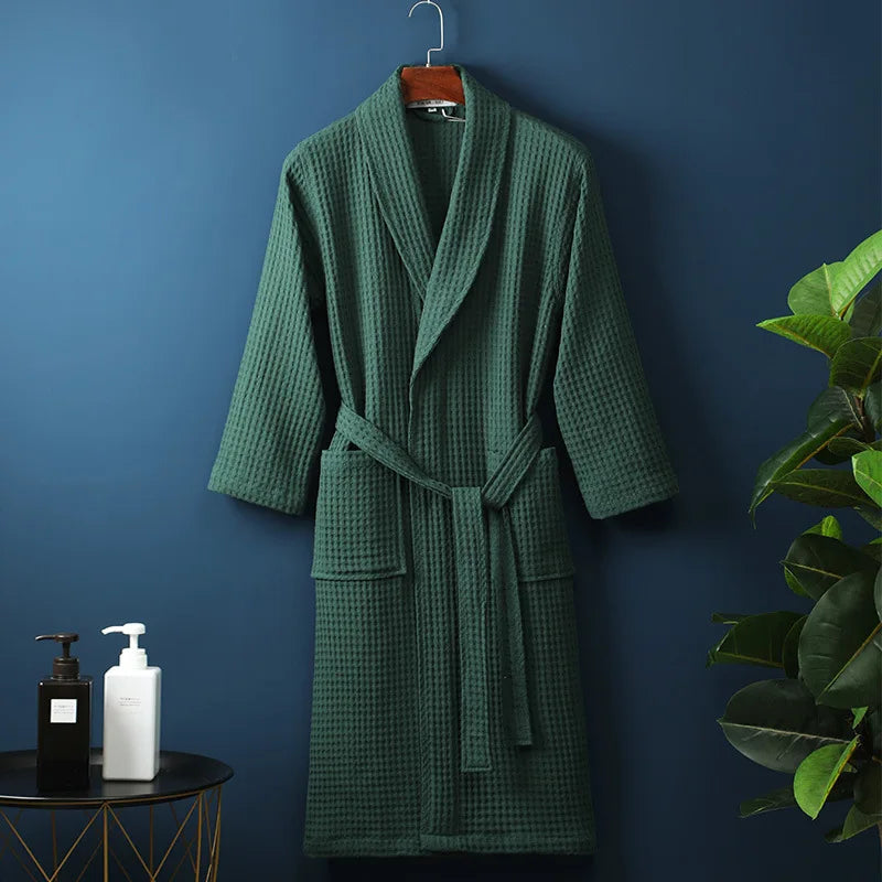 Luxury Cotton Bathrobe for Men and Women – Soft, Comfortable Dressing Gown Available in Multiple Sizes and Stylish Colors 3