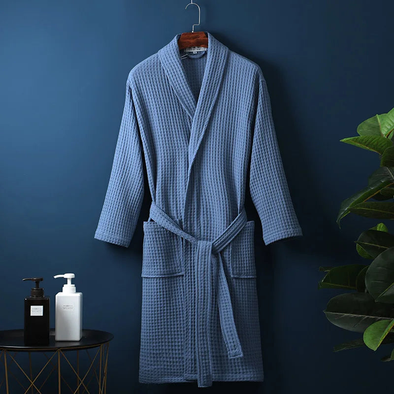 Luxury Cotton Bathrobe for Men and Women – Soft, Comfortable Dressing Gown Available in Multiple Sizes and Stylish Colors 8