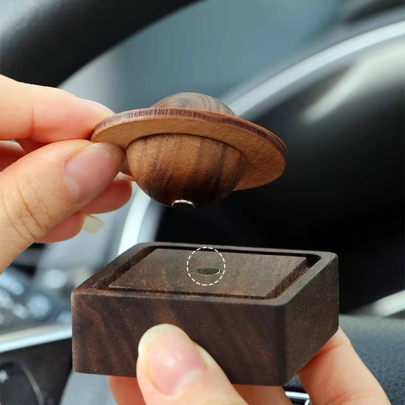 Mini Portable Aroma Diffuser – Natural Wood Design with Magnetic Base for Essential Oils – Effortless Aromatherapy Diffuser 2