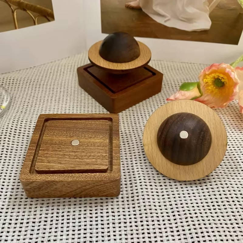 Mini Portable Aroma Diffuser – Natural Wood Design with Magnetic Base for Essential Oils – Effortless Aromatherapy Diffuser 4