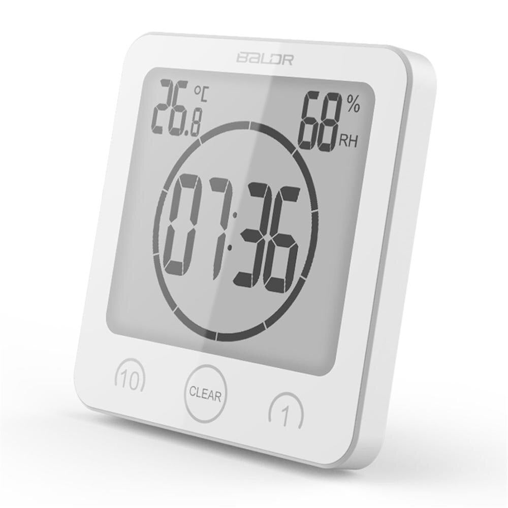 Minimalist Digital Shower Timer with High-Contrast Display – Water-Resistant and Cord-Free Design for Efficient Time Management 2
