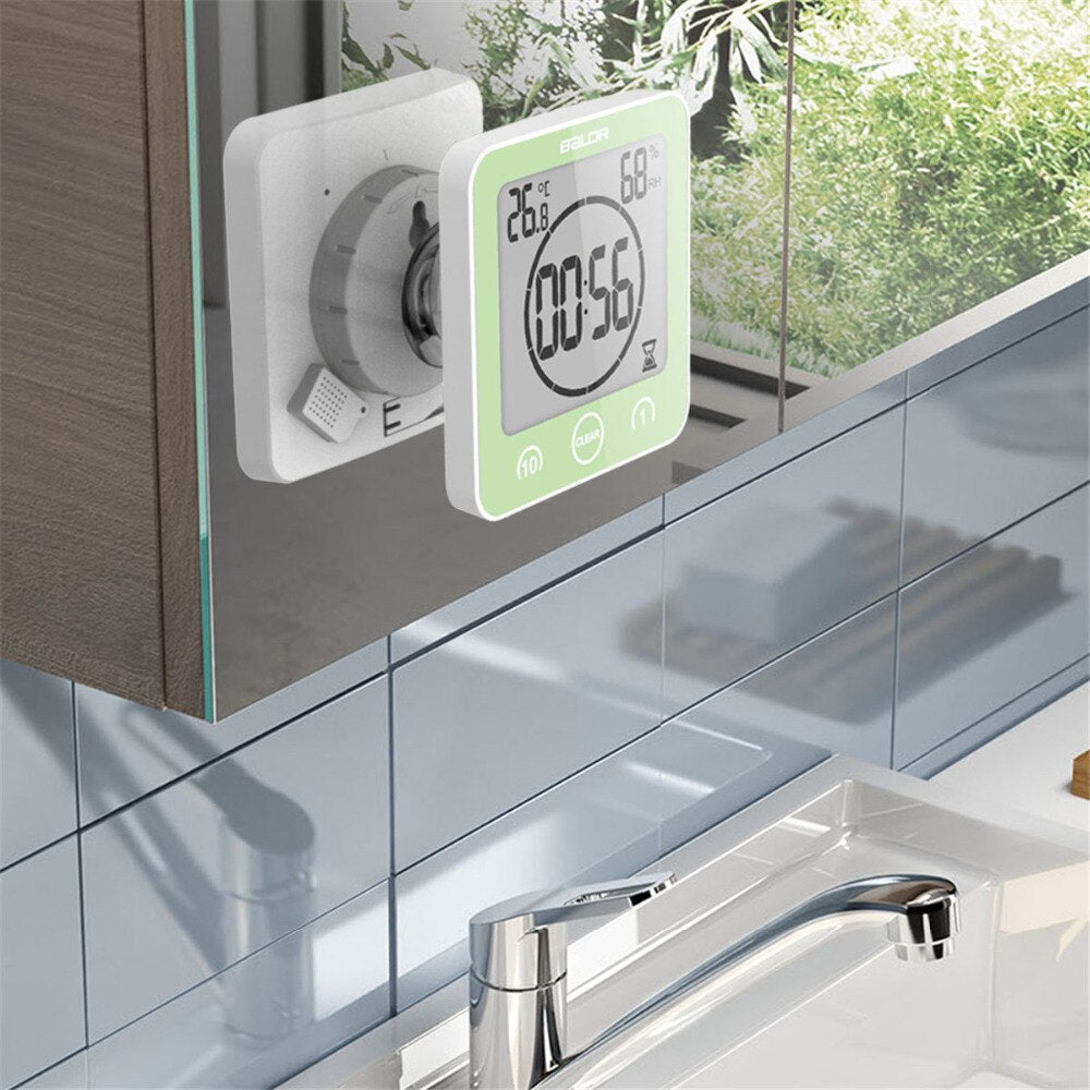 Minimalist Digital Shower Timer with High-Contrast Display – Water-Resistant and Cord-Free Design for Efficient Time Management 5