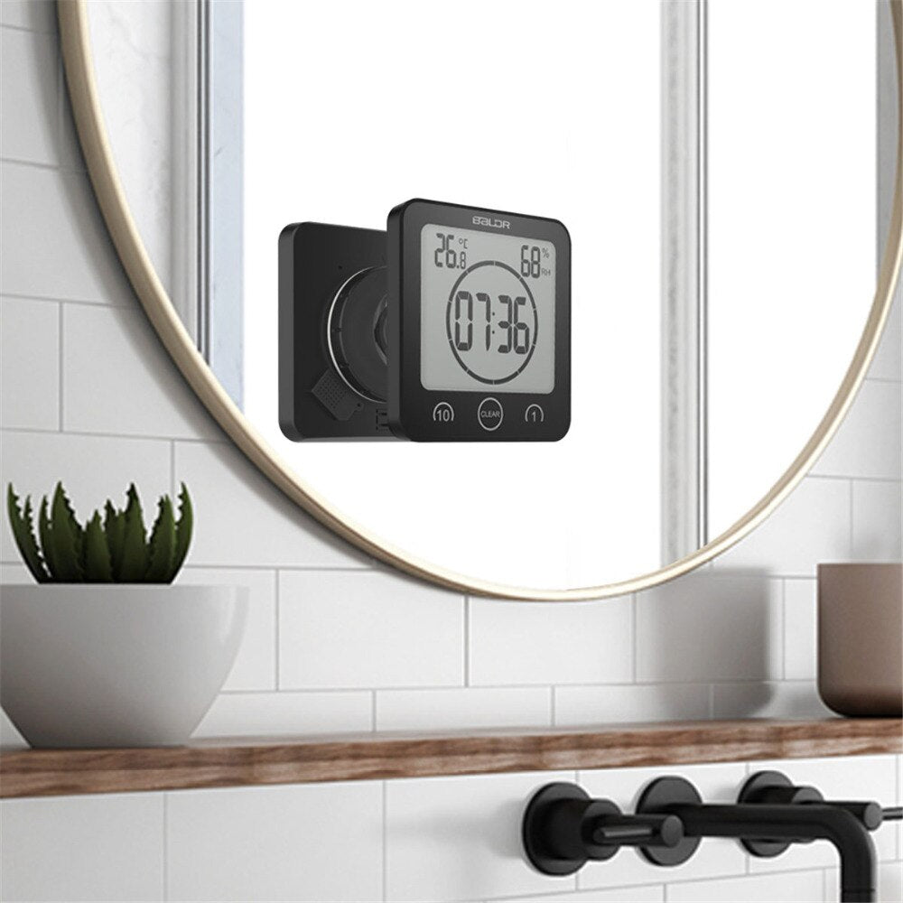 Minimalist Digital Shower Timer with High-Contrast Display – Water-Resistant and Cord-Free Design for Efficient Time Management 6