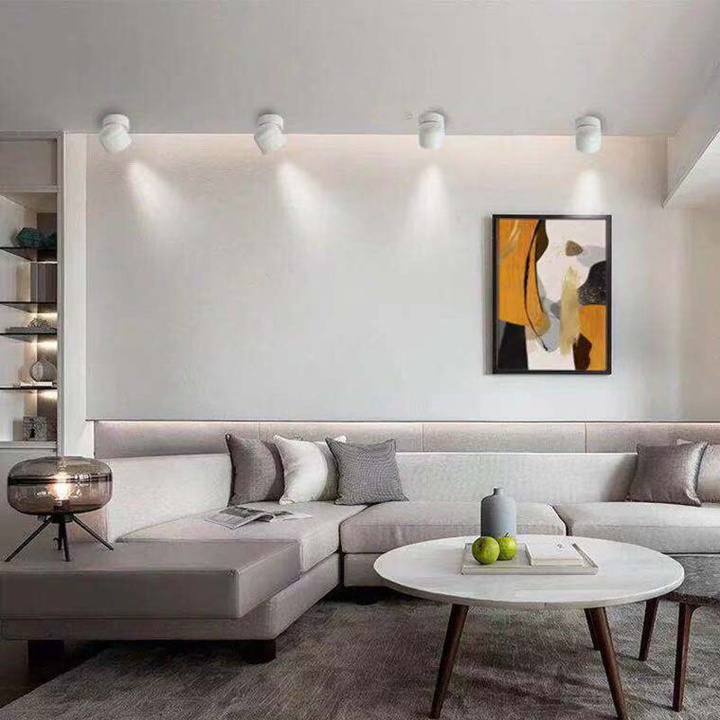 Minimalist LED Spotlight with 340° Rotation – Elegant Ceiling Spotlight for Warm Light Ambiance, Aluminum Design 5