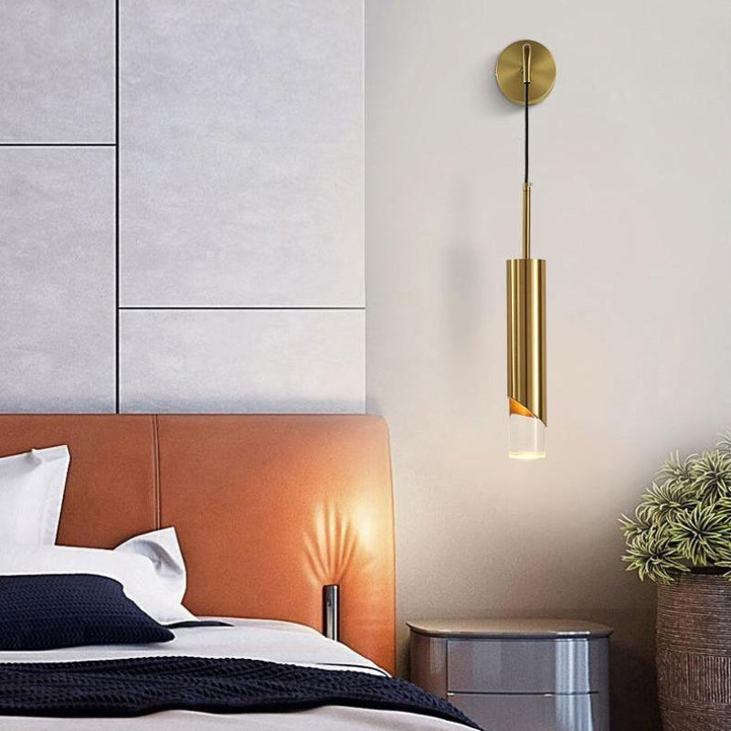Modern Aluminum Wall Sconce with Integrated LED Lighting – 20cm Diameter, Warm White and Cool White Options 3