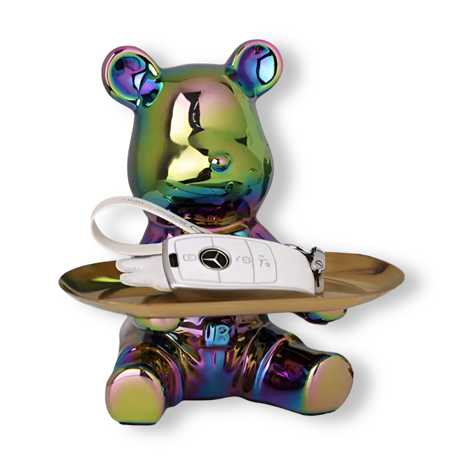 Modern Ceramic Bear Decorative Tray for Coffee Table – 18cm x 18.5cm, Elegant Home Decor 9