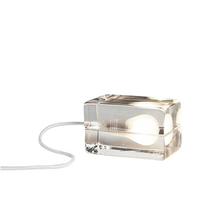 Modern Glass Table Lamp with Anti-Glare LED Light – Elegant Crystal Design for Bedroom, Office, and Living Room 7