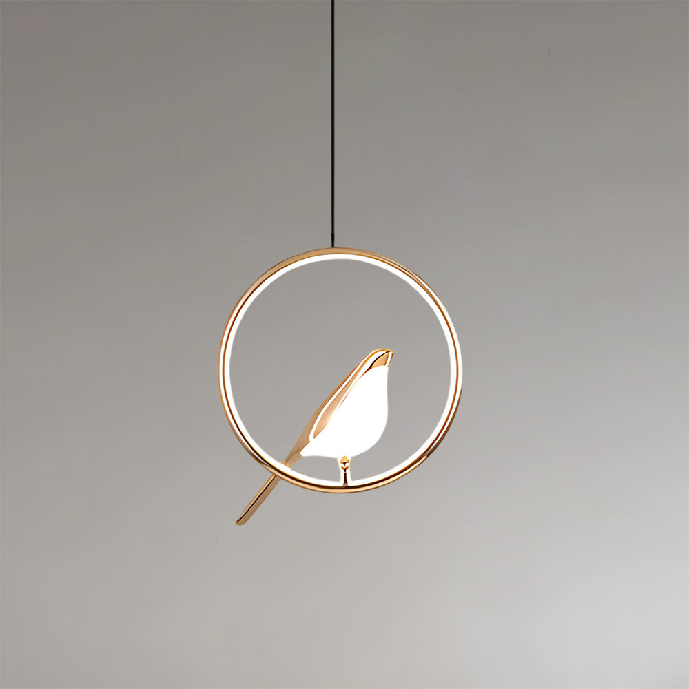 Modern Minimalist Black Pendant Light Inspired by Bird Silhouettes – 11.02 Round Metal Kitchen Pendant Lighting 0