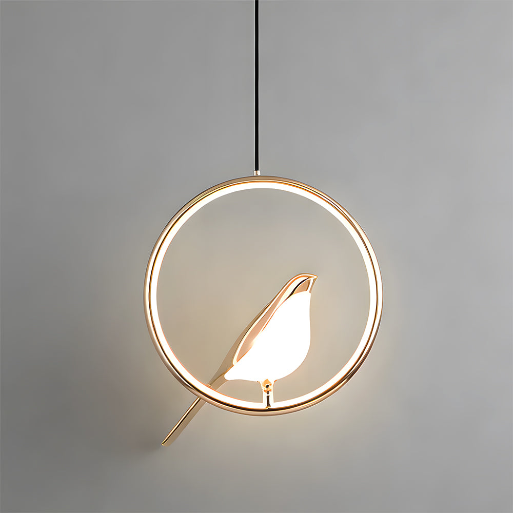 Modern Minimalist Black Pendant Light Inspired by Bird Silhouettes – 11.02 Round Metal Kitchen Pendant Lighting 1