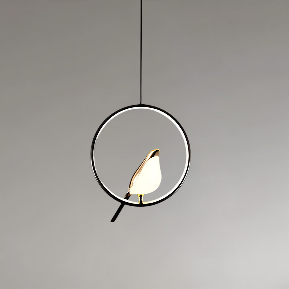 Modern Minimalist Black Pendant Light Inspired by Bird Silhouettes – 11.02 Round Metal Kitchen Pendant Lighting 9