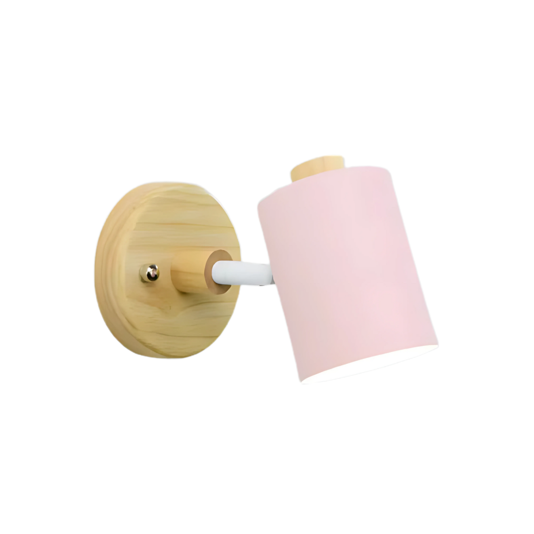 Modern Minimalist Wood Cylinder LED Wall Sconce – Soft Ambient Wall Lamp for Bedrooms and Hallways 0