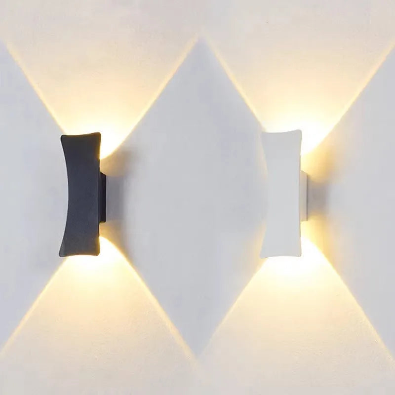 Modern Outdoor Wall Light - IP65 Aluminum Up and Down LED Exterior Lighting Fixture, Warm/Cool White, 10W for Garden and Facade Illumination 1