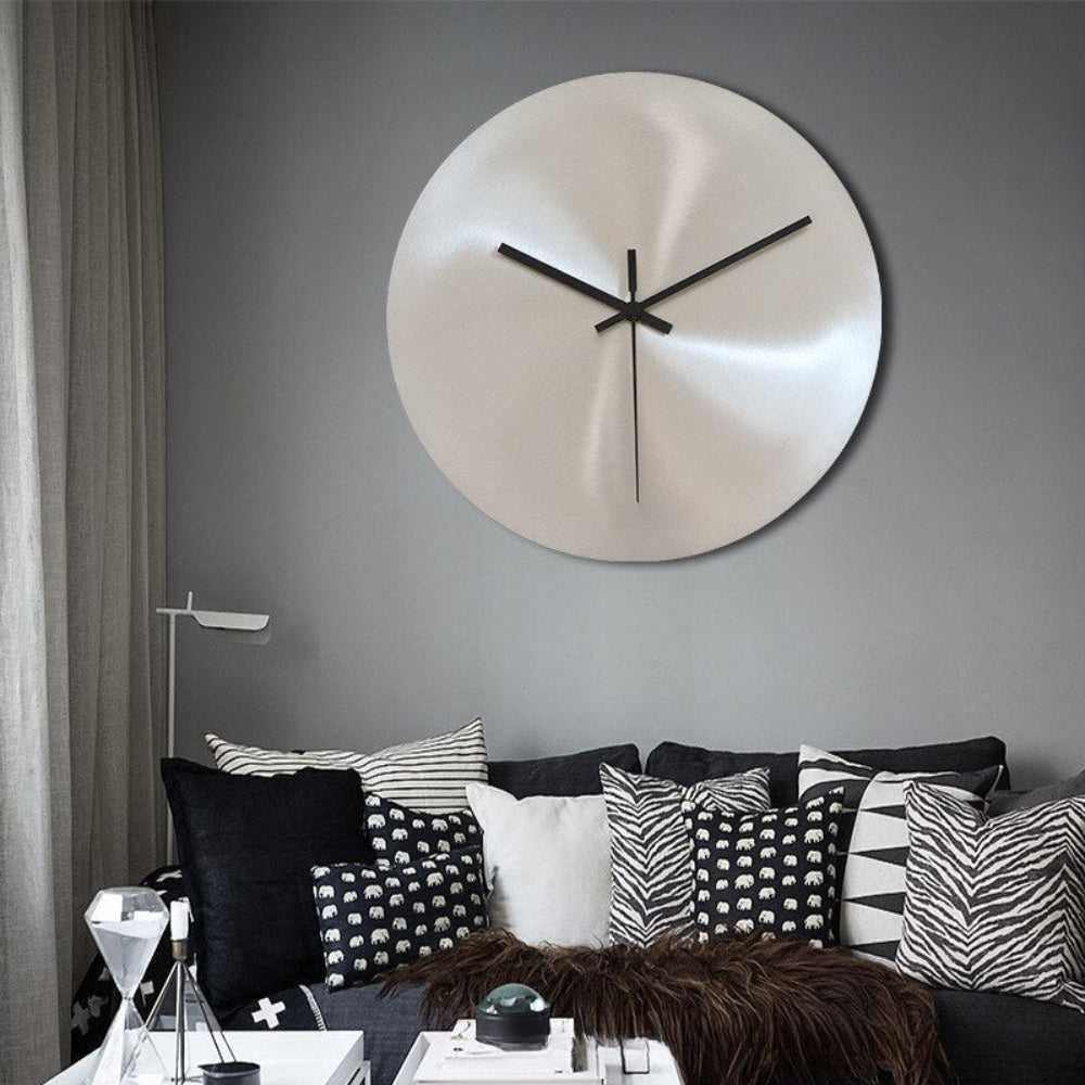 Modern Stainless Steel Wall Clock – Minimalist Kitchen Clock Decor for Home and Office, Easy to Mount, Multiple Sizes Available 1
