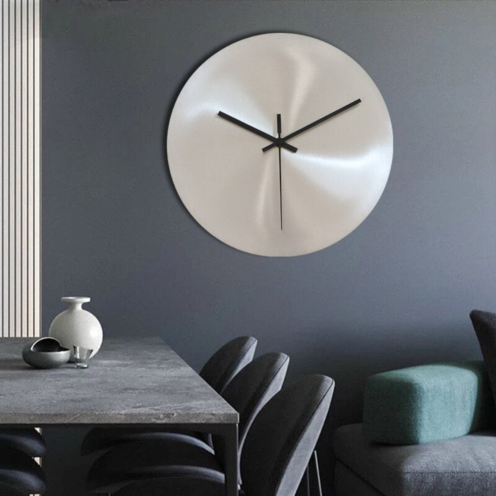 Modern Stainless Steel Wall Clock – Minimalist Kitchen Clock Decor for Home and Office, Easy to Mount, Multiple Sizes Available 2