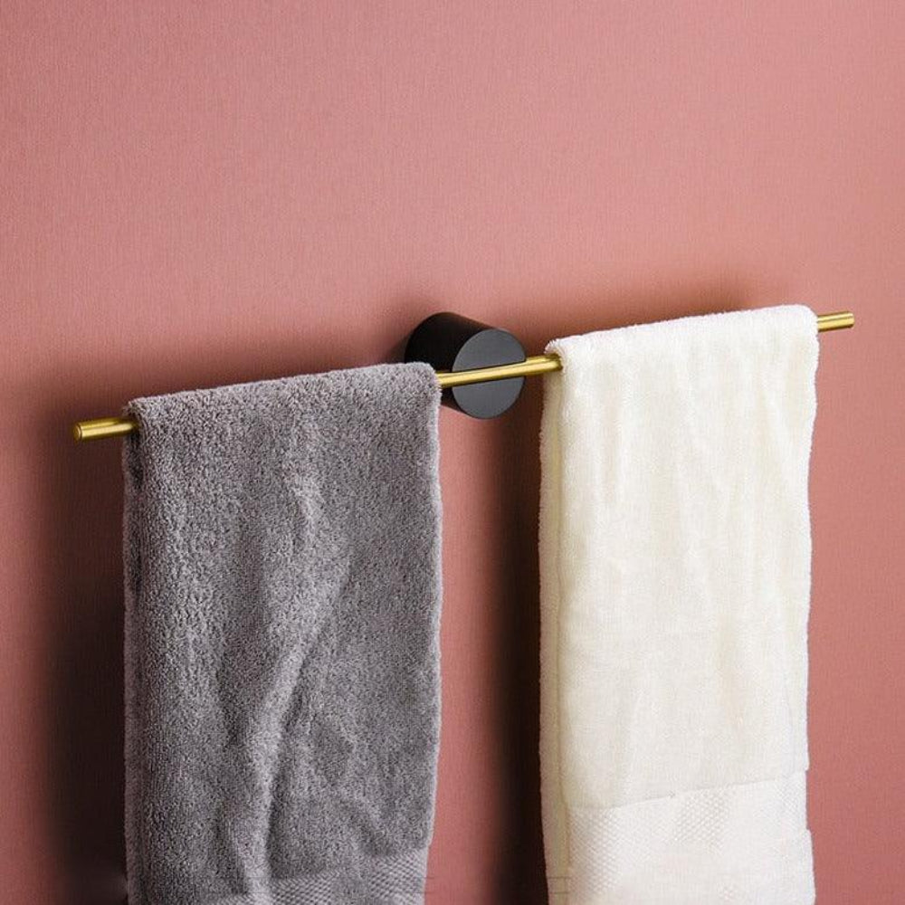 Modern Wall Mounted Towel Rack - Space Saving Bathroom Organizer in Metal, Two Sizes Available 5