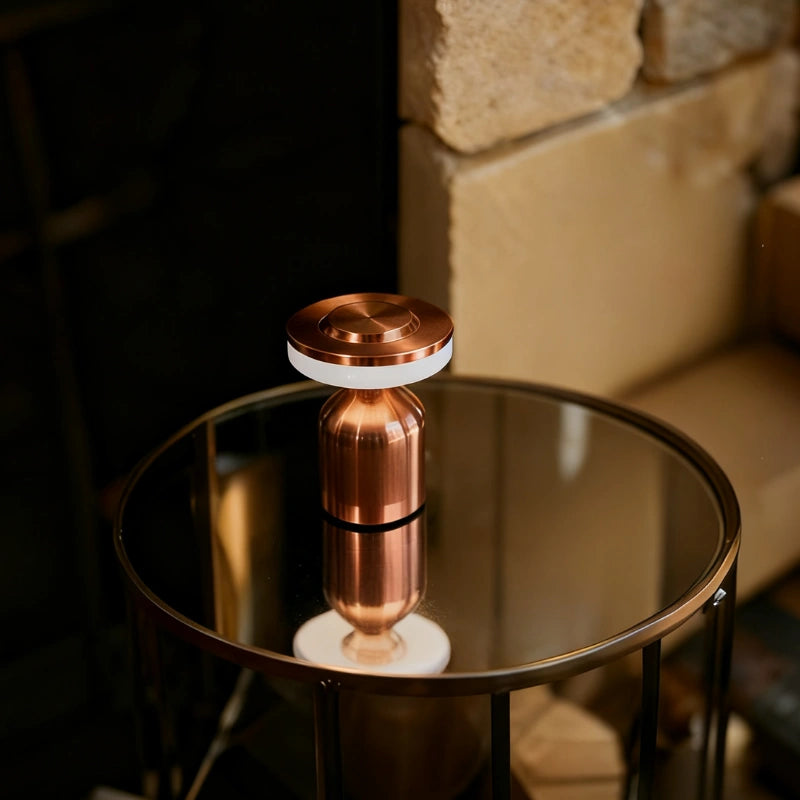 Modern Wrought Iron Table Lamp – Dimmable and Rechargeable with Customizable Illumination 3