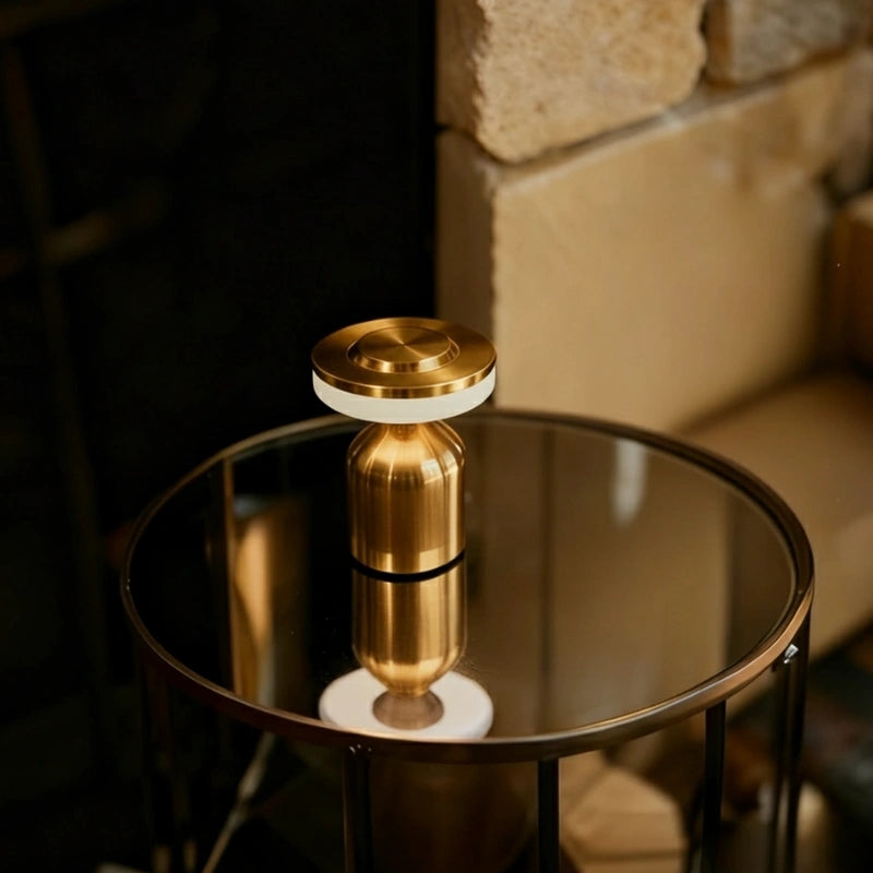 Modern Wrought Iron Table Lamp – Dimmable and Rechargeable with Customizable Illumination 8