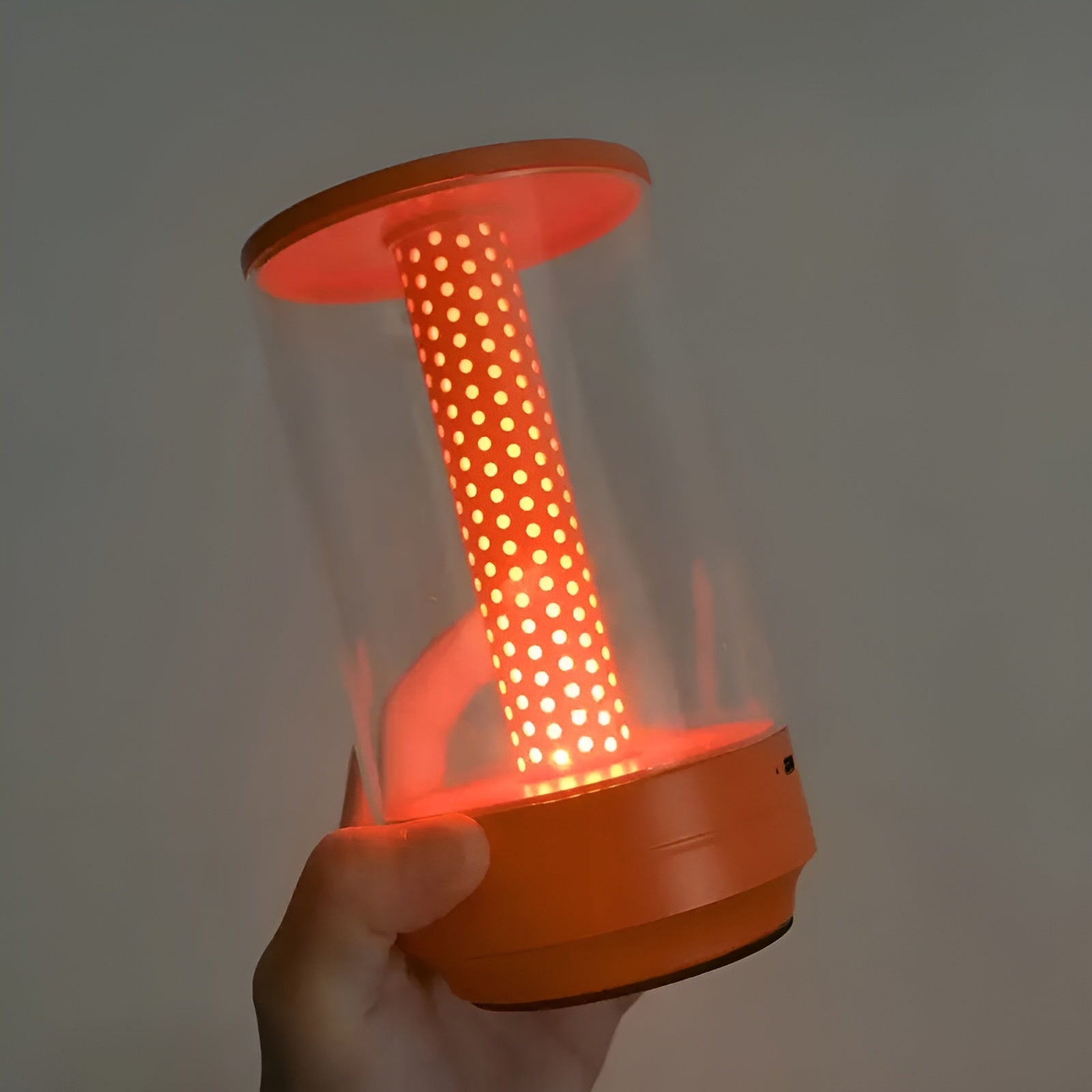 Modular LED Table Lamp with Touch Control, 3 Light Modes, Rechargeable Battery, Cordless Design, Versatile Bedside or Desk Use - Black, Grey, Gold, Orange 7