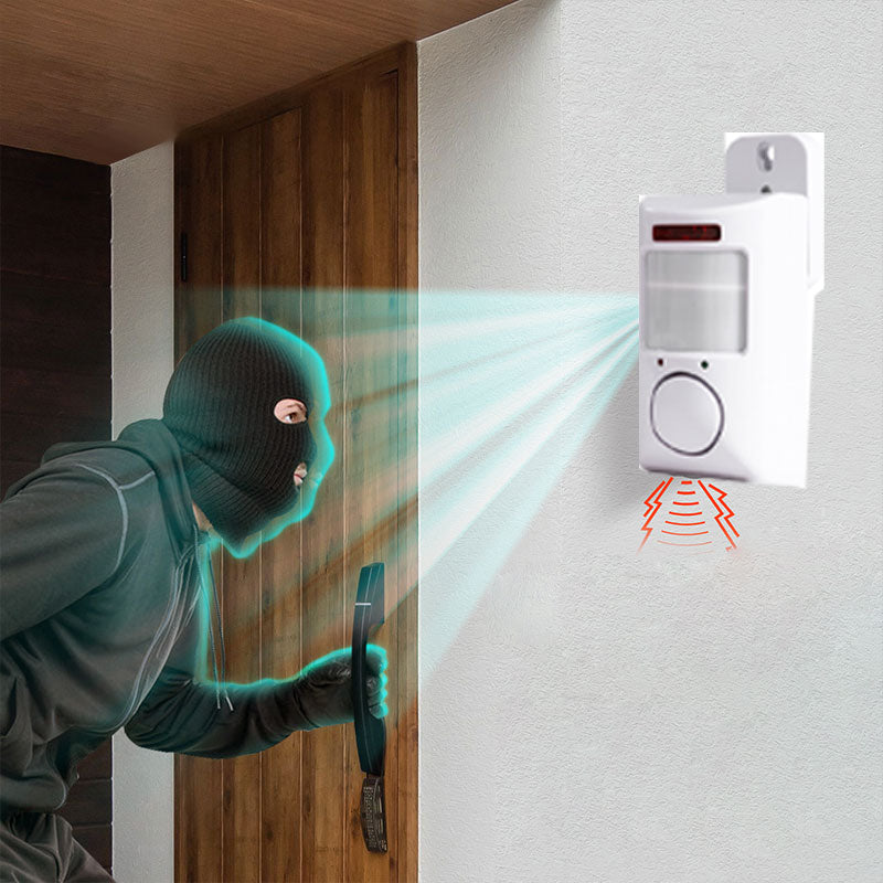 Motion Detector Alarm with 105dB Siren and 5m Detection Range for Home and Business Security 0