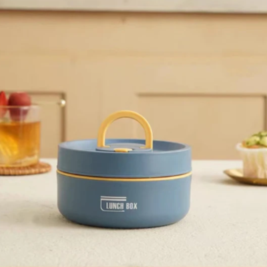 Multi-Layer Insulated Lunch Box with Three Compartments - BPA Free, Leak-Proof Food Storage Solution 11