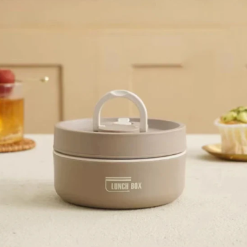 Multi-Layer Insulated Lunch Box with Three Compartments - BPA Free, Leak-Proof Food Storage Solution 12