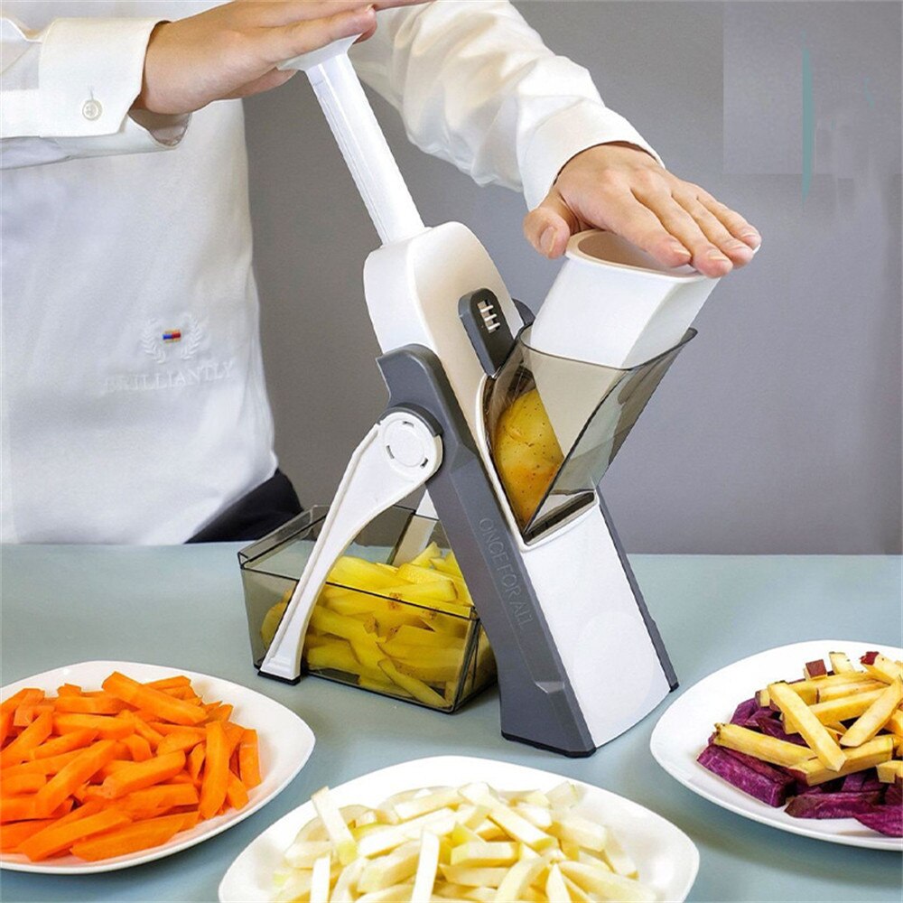 Multifunctional Vegetable Cutter, Slicer, Dicer, and Chopper – Compact Kitchen Tool 0