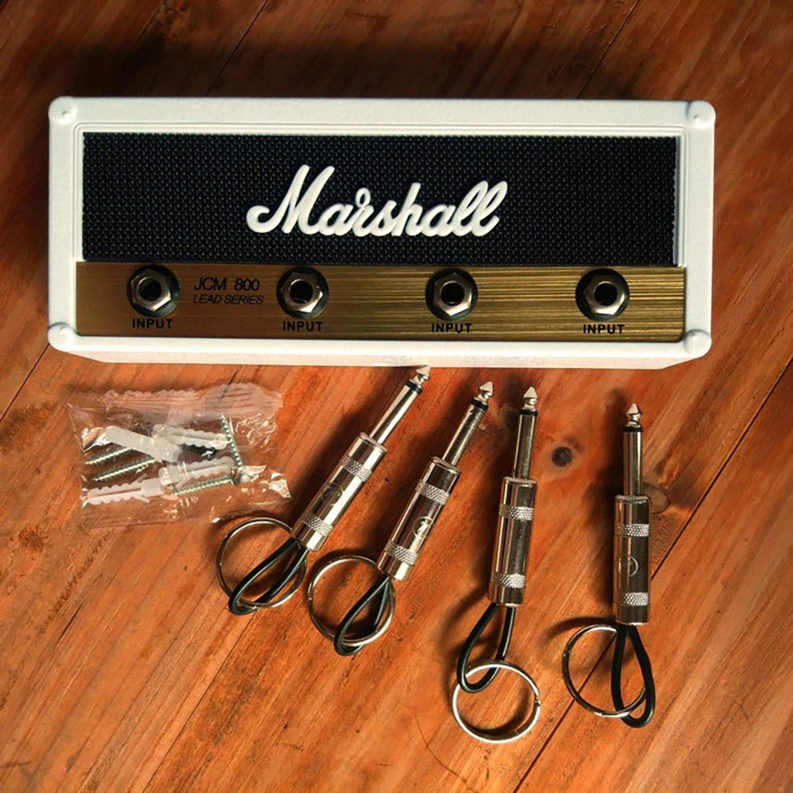 Musical Key Holder for Wall in Fender Amplifier Design with Guitar Plug Keychains – Unique Key Hooks for Music Lovers 5