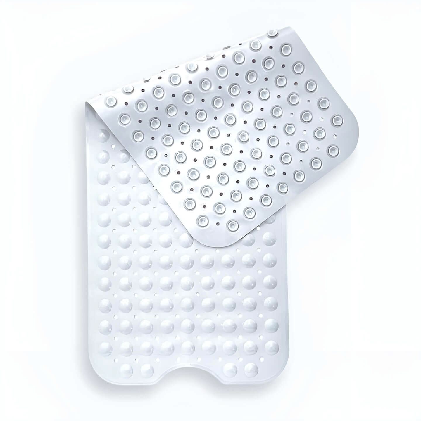 Non-Slip Bath Mat with Suction Cups – Soft and Comfortable Shower Mat for Bathroom Safety, 70 x 40 cm, Gray, Blue, White 0